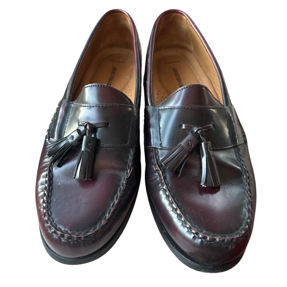 Johnston & Murphy Sheepskin Flex Loaferss with Tassels Chocolate Men’s Size  10